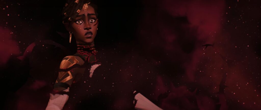 Mel affected by the Black Rose in Arcane Season 2