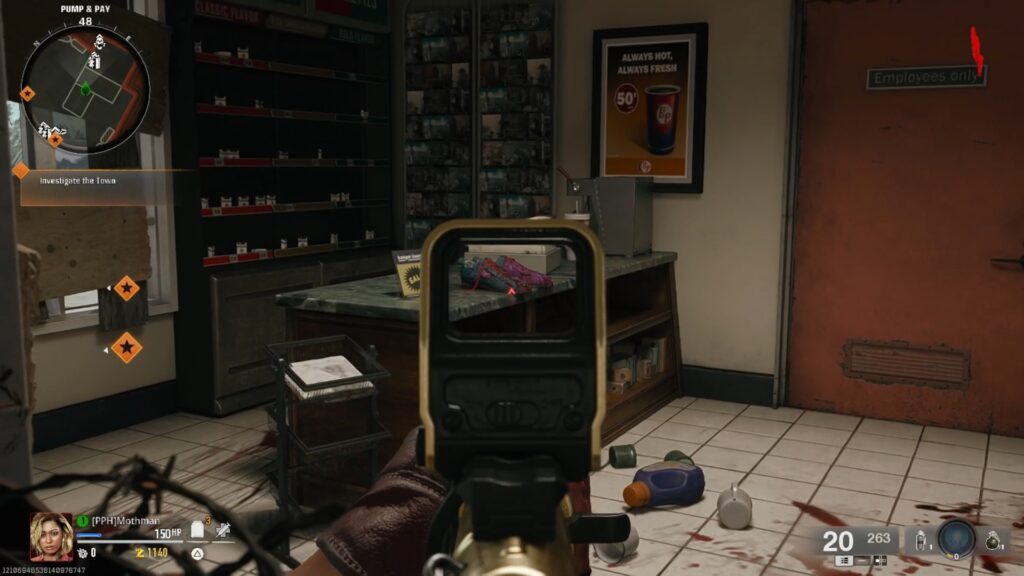 The first pair of bowling shoes to access the minigame to get the Strike Calling Card in Black Ops 6 Zombies.