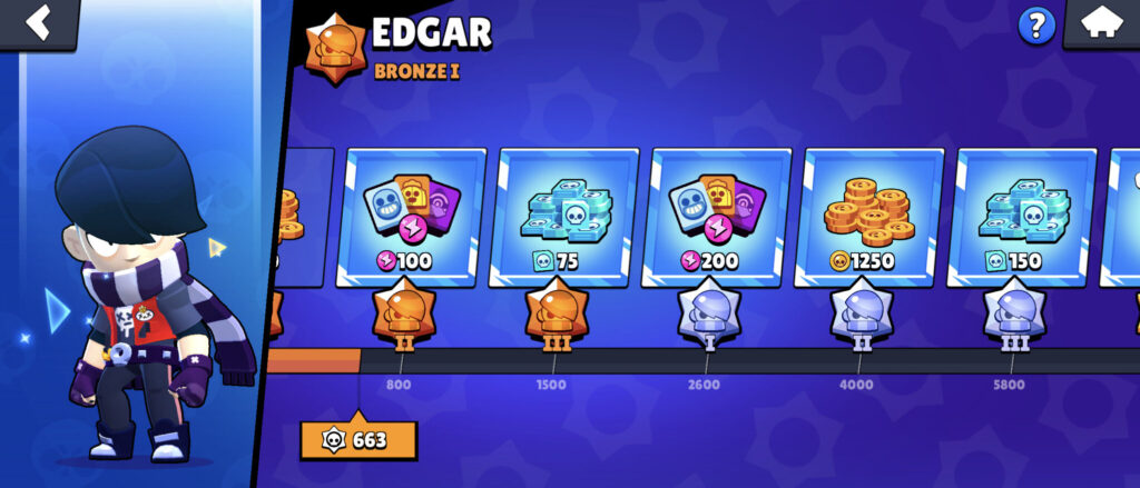 Earn Brawl Stars Credits by leveling up your characters