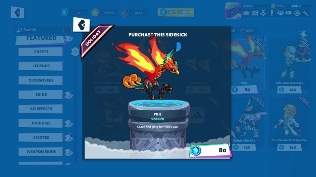 Brawlhalla 9th anniversary event: new sidekick Phil