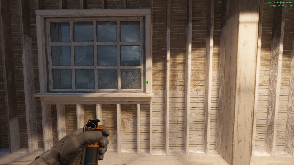 Broken glass on Train