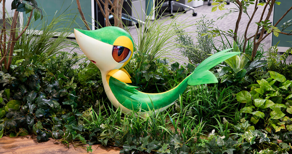 The photo of a Pokémon figure in the office of Creatures Inc., the developers of Pokémon TCG Pocket