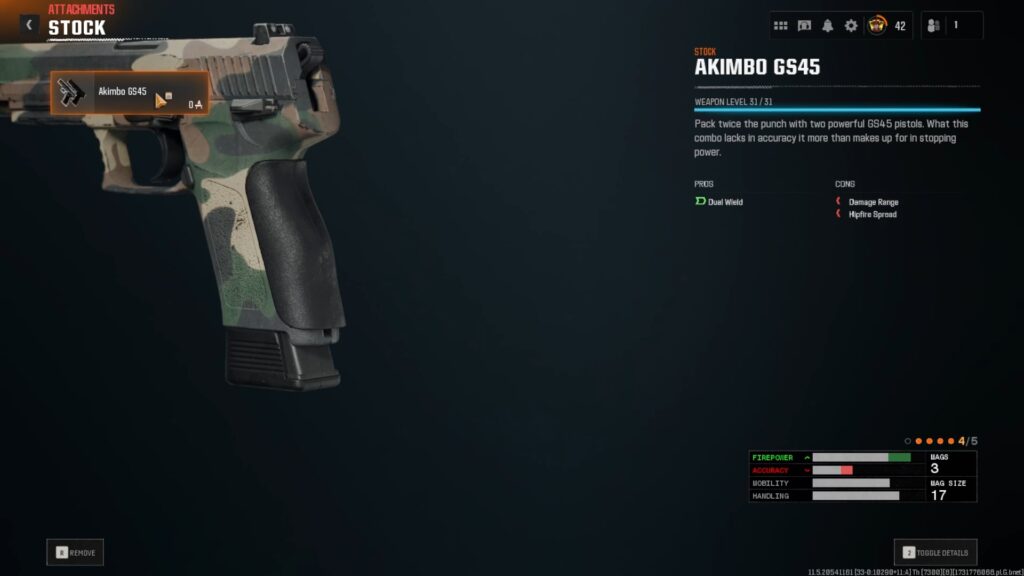 The Akimbo attachment for the GS45 in Black Ops 6.