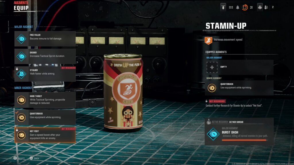 Augments for Stamin-Up, which cannot be used to complete the Good Enough Dark Ops Challenge in Black Ops 6 Zombies.