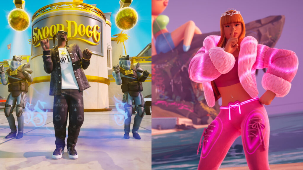 Fortnite skins for Snoop Dogg and Ice Spice