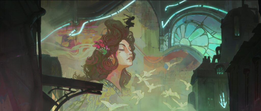 Janna mural in Arcane (Image via Netflix)