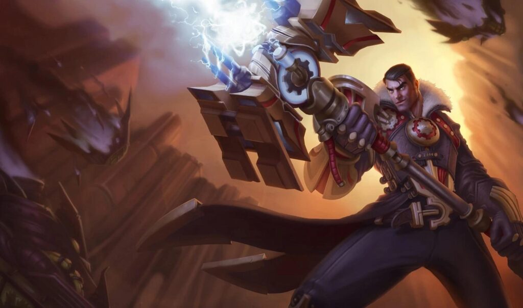 Jayce splash art in League of Legends
