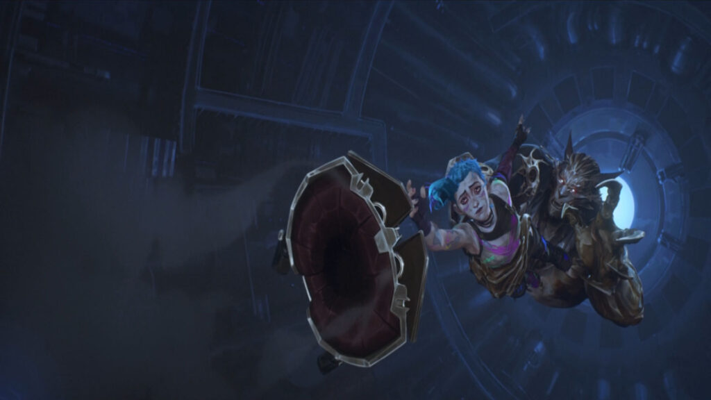 Jinx and Warwick dying in Arcane Season 2.