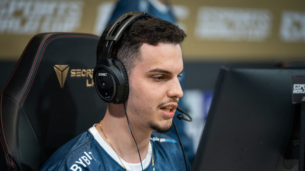 Photo taken of MIBR brnz4n during the Esports World Cup 2024.