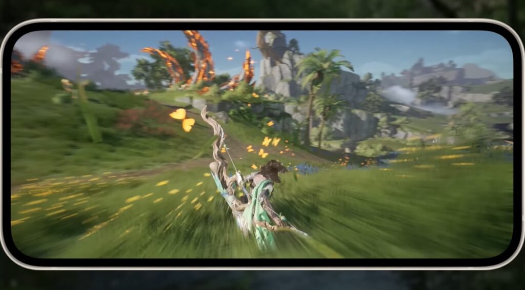 Sliding mechanic in Monster Hunter Outlanders.