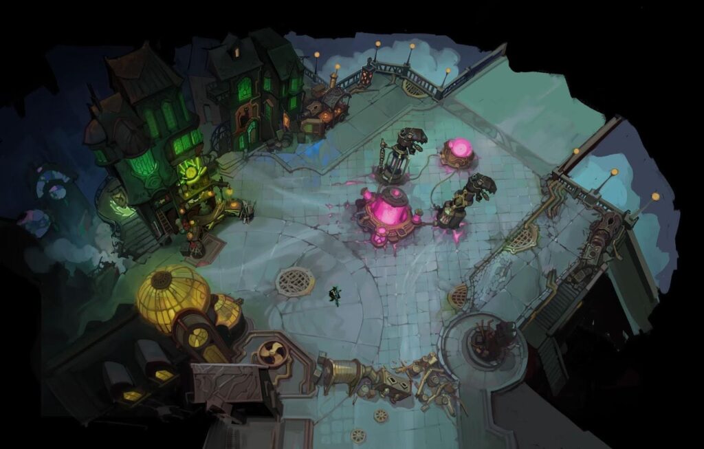 The Bridge of Progress ARAM map in LoL Patch 14.22 (Image via Riot Games)