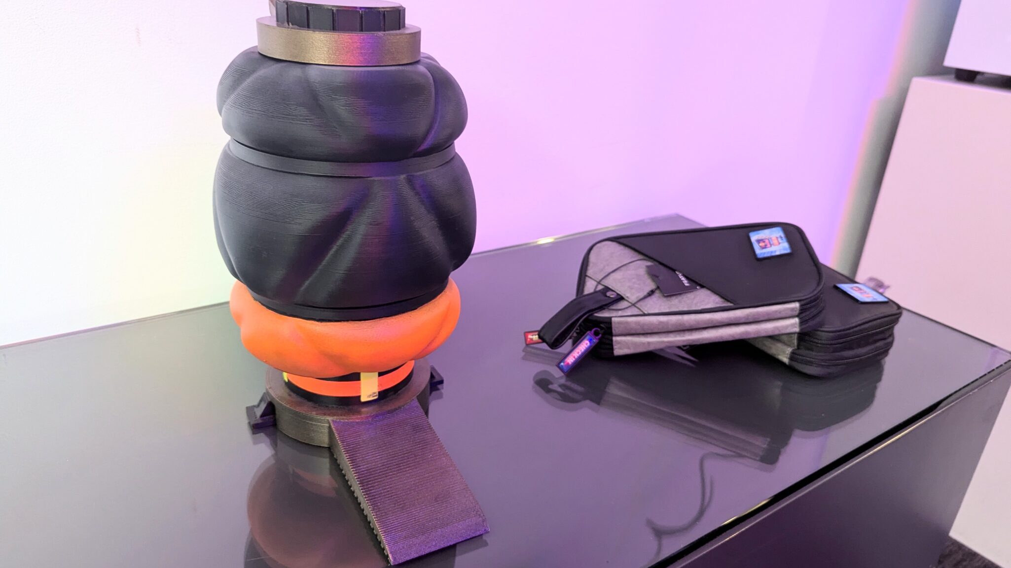 Photo of a Caustic door stopper at the Red Bull Legends Inn event