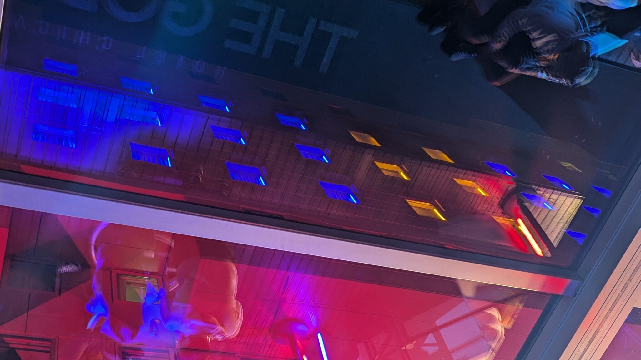 The Red Bull Legends Inn lights at The Godfrey Hotel in Chicago, IL