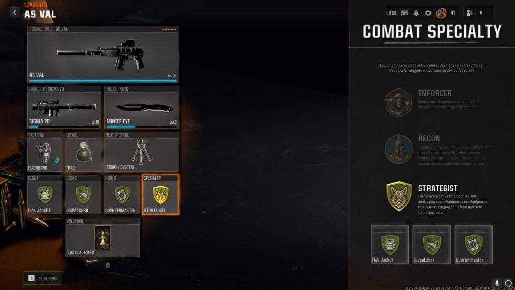 Best perks and Wildcard for this AS VAL loadout in Black Ops 6