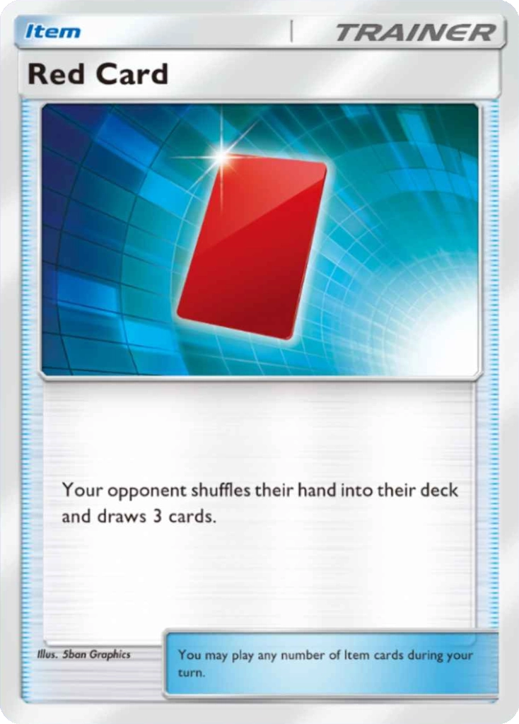 It’s a Pokémon card Red Card