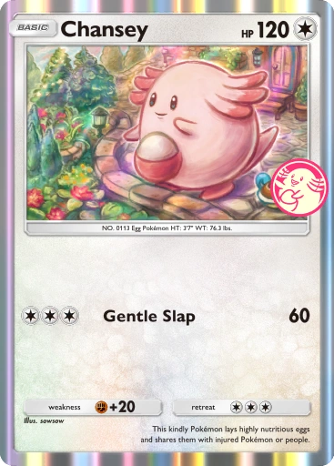 It’s a Pokémon promo card Chansey