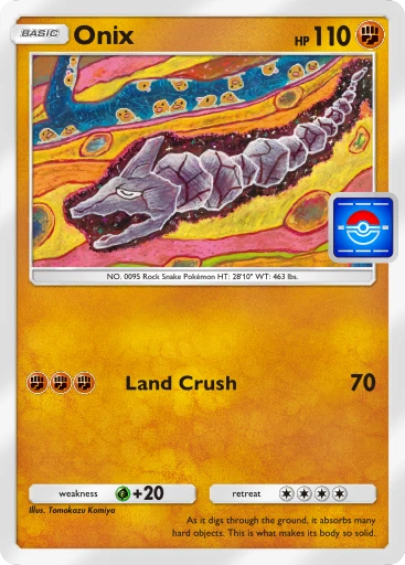 It’s a Pokémon TCG Pocket promo card Onix
