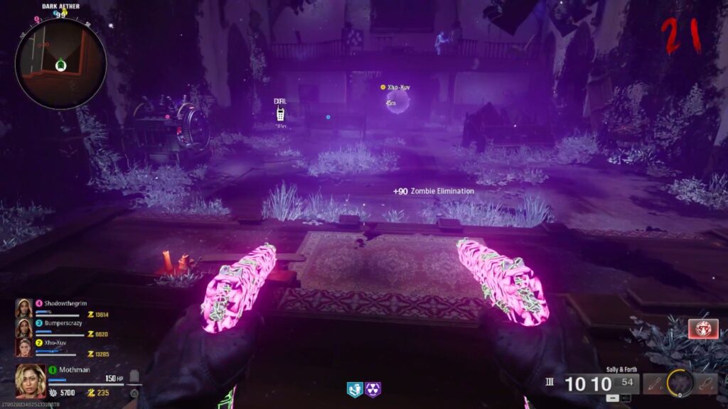 A player has the 3rd level Pack-a-Punch for the new Mustang and Sally in Black Ops 6 Zombies, the Sally and Forth.