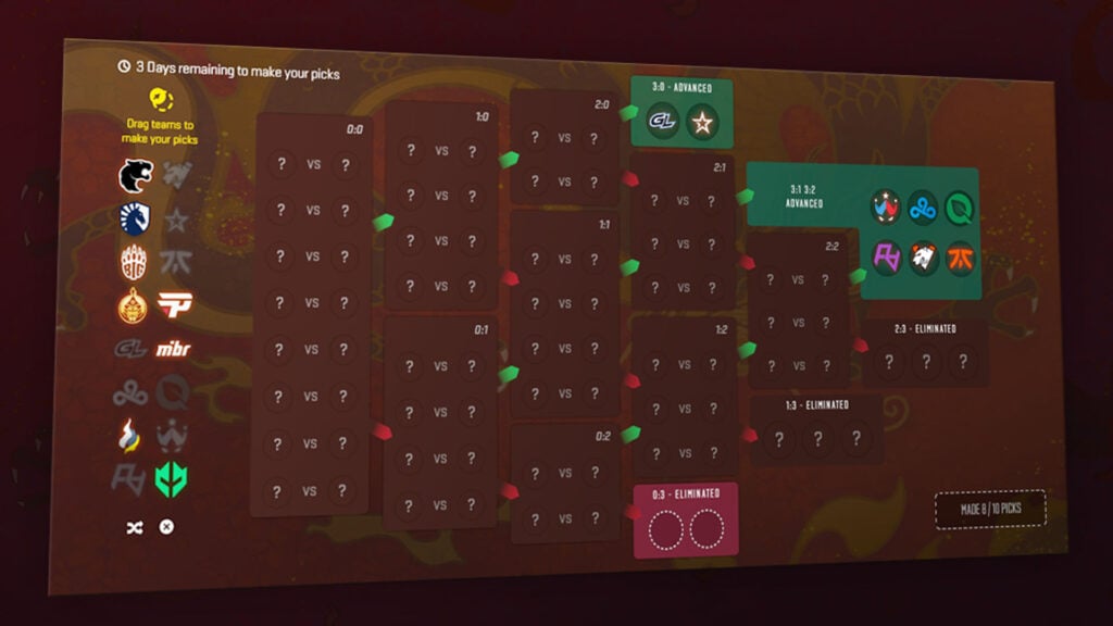 Perfect World Shanghai CS2 Major Pick'Em Challenge.