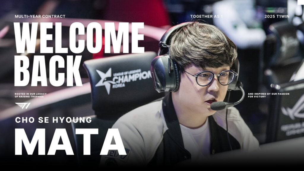 T1 welcomes Mata on November 21, 2024.