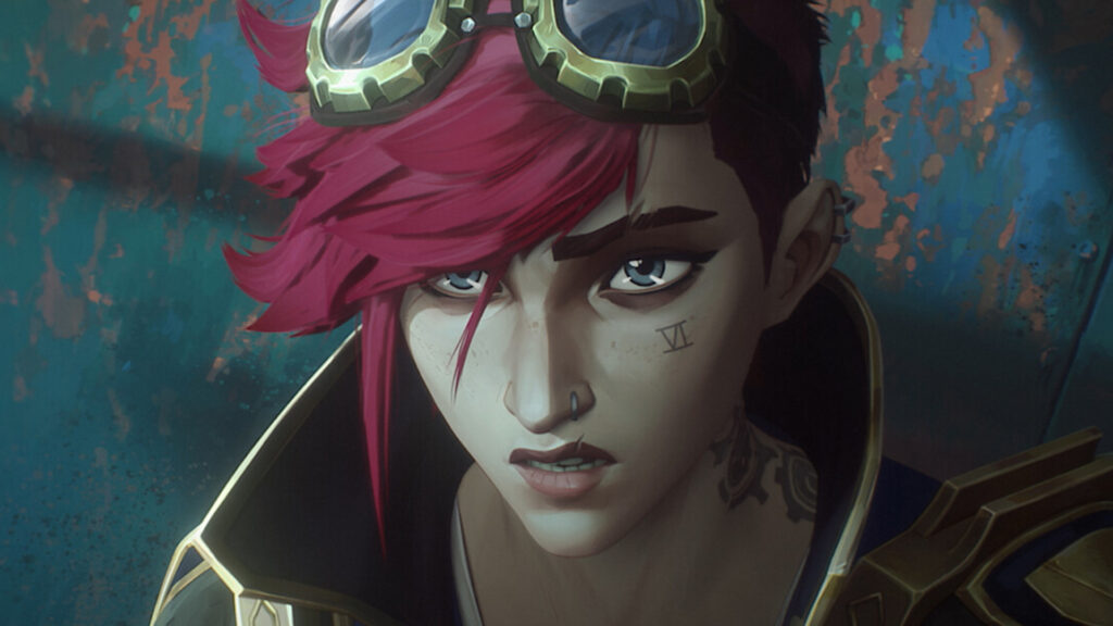 Vi close-up in a scene with Caitlyn.