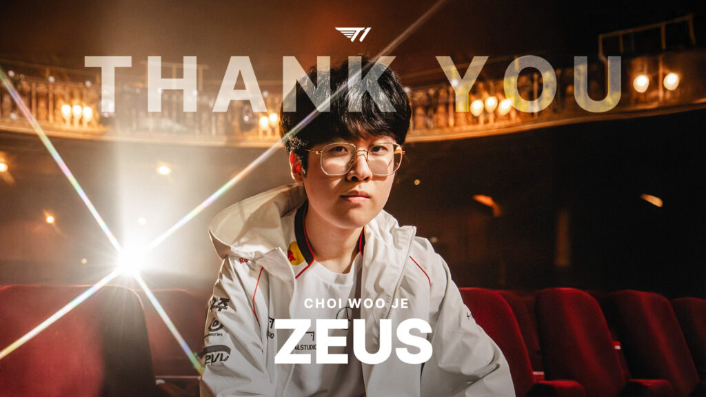 T1 thanks Zeus for his services as they swapped him for former HLE top laner Doran.