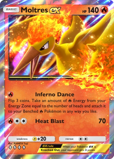 Moltres ex deck Pokémon TCG Pocket