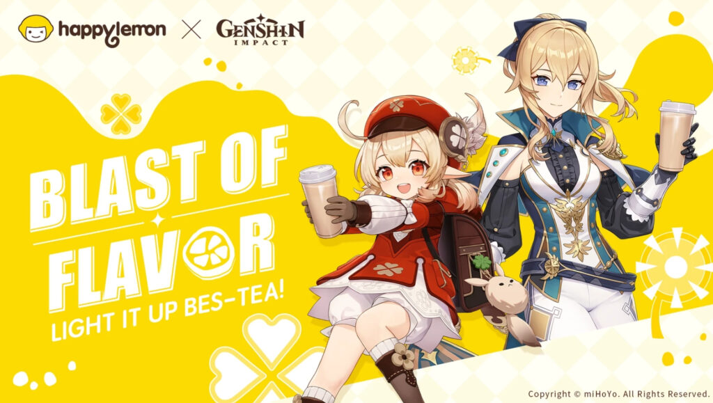 Genshin Impact x Happy Lemon collaboration coming to the U.S