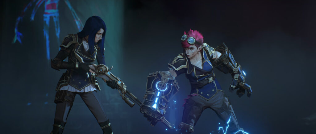 Vi and Caitlyn in Arcane Season 2 (Image via Netflix)