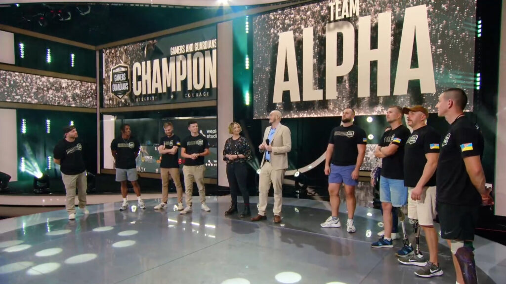 Two teams at Gamers and Guardians take to the stage before playing Call of Duty.