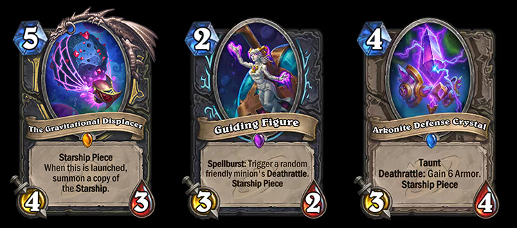 The Great Dark Beyond cards with the Starship keyword in Hearthstone