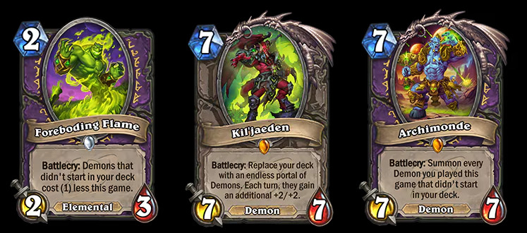 Velen Archimonde Kil'jaeden Hearthstone