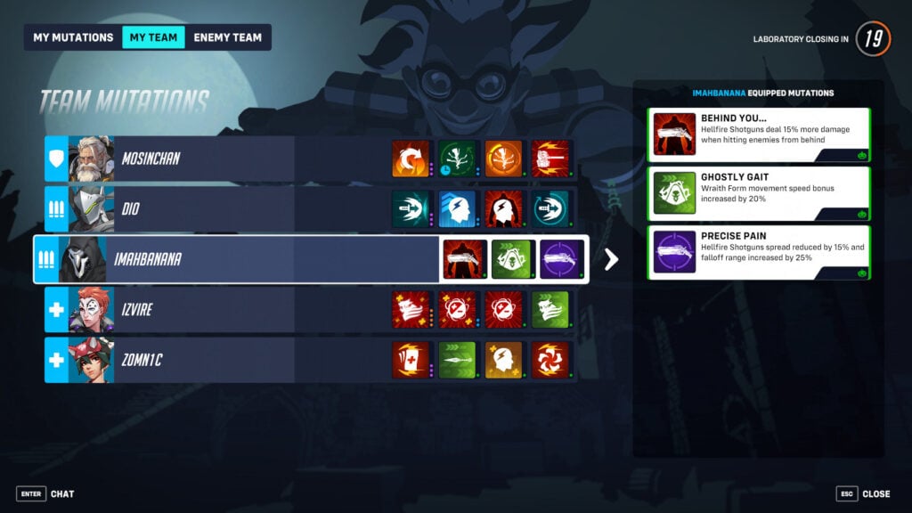 Reaper mutations screenshot 