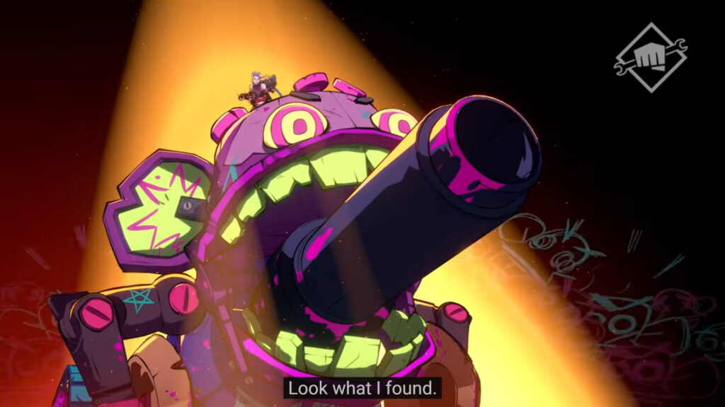 Screenshot of Jinx in the fighting game