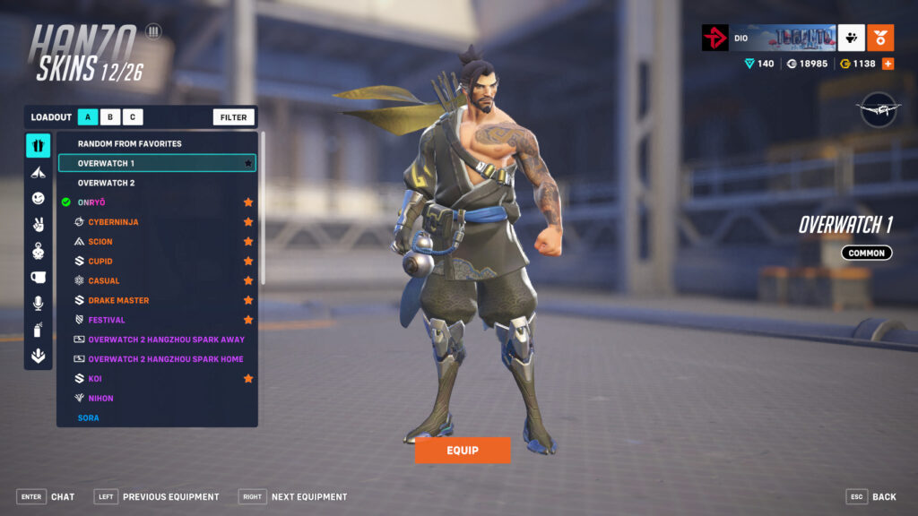 Overwatch 1 Hanzo screenshot