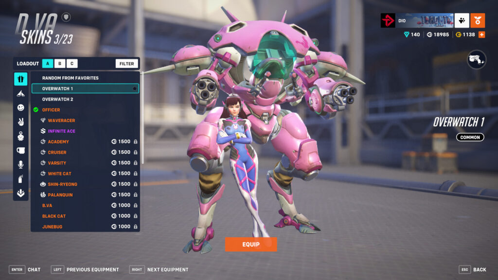 Overwatch 1 D.Va screenshot