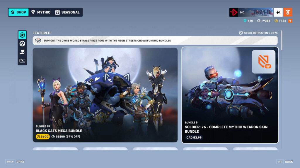 Overwatch 2 Soldier 76 mythic weapon