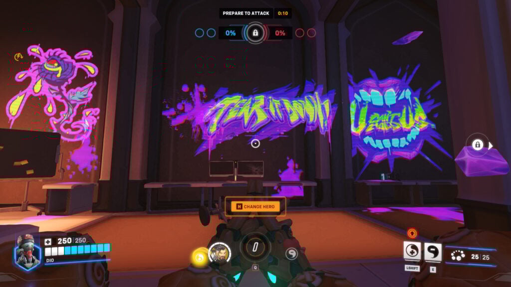 Screenshot of Phreaks graffiti in Overwatch 2