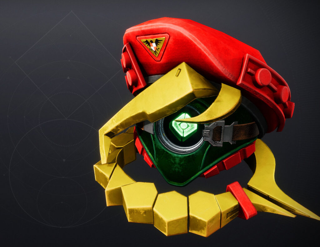 A screenshot of a Street Fighter Ghost Shell in Destiny 2.