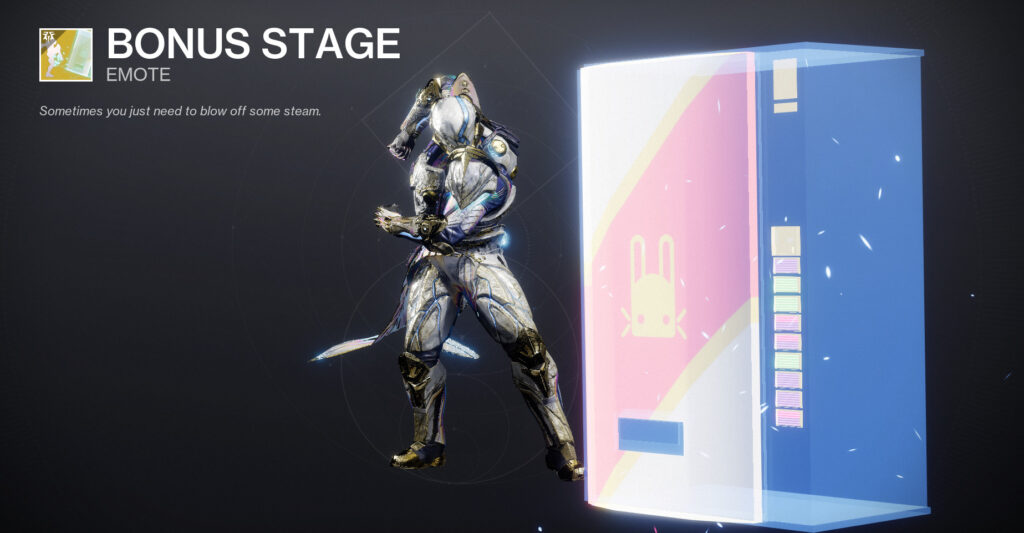 A screenshot of a Street Fighter emote in Destiny 2.