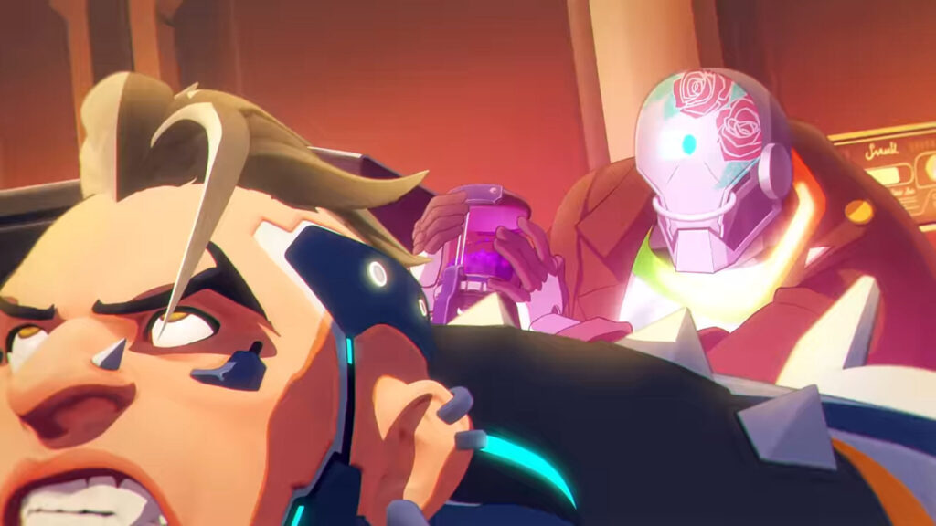 Suzy injecting Hazard with the vanadium