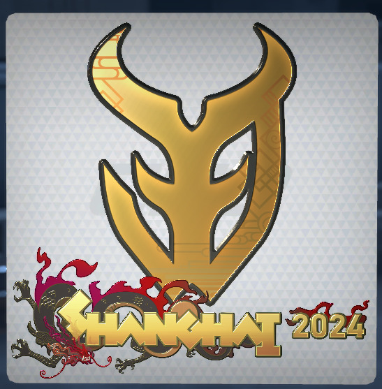 A screenshot of a sticker or collection of stickers from the Perfect World CS2 Shanghai Major.