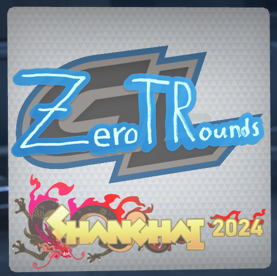 A screenshot of a sticker or collection of stickers from the Perfect World CS2 Shanghai Major.