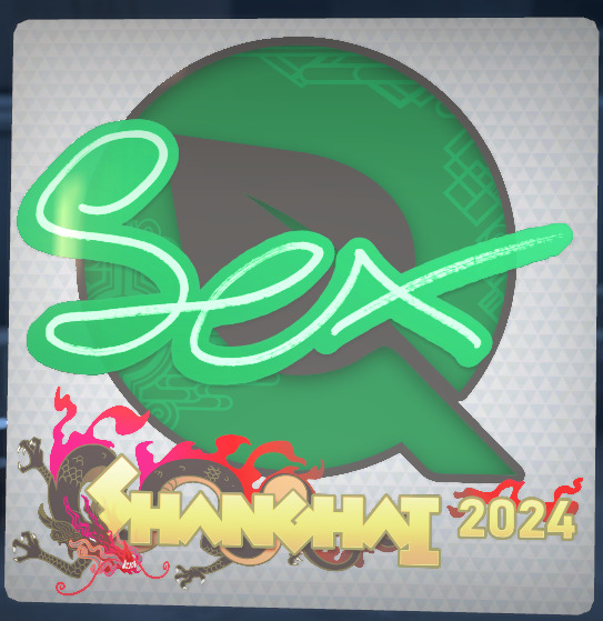 A screenshot of a sticker or collection of stickers from the Perfect World CS2 Shanghai Major.