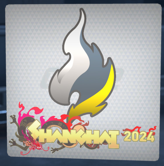 A screenshot of a sticker or collection of stickers from the Perfect World CS2 Shanghai Major.