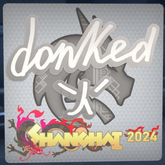 A screenshot of a sticker or collection of stickers from the Perfect World CS2 Shanghai Major.