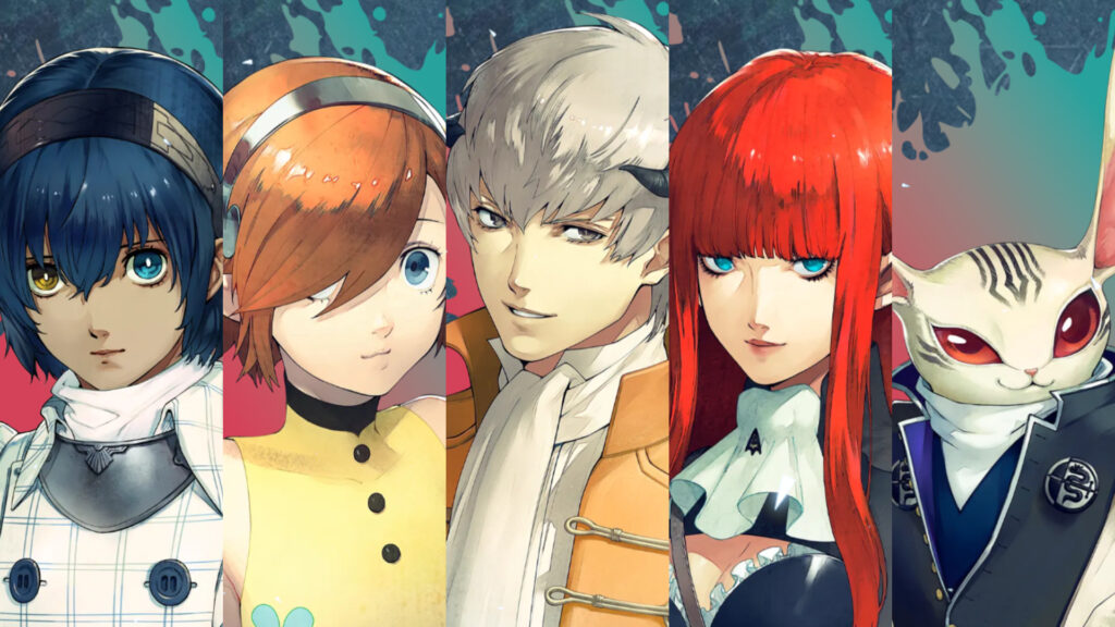 The five main characters from the game