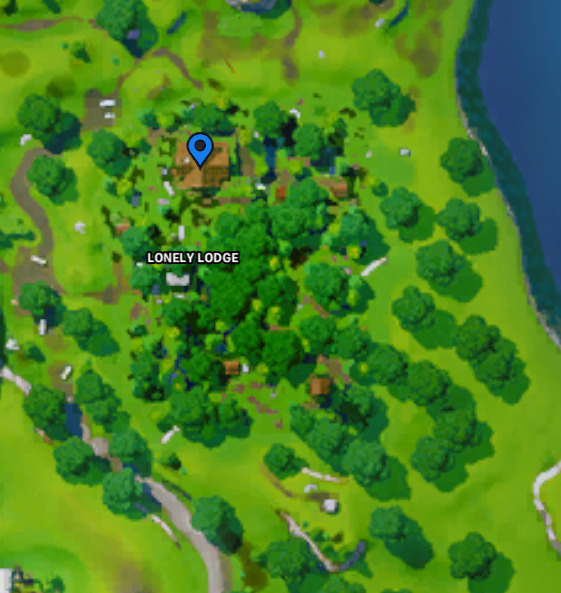 Fortnite OG map Lonely Lodge location