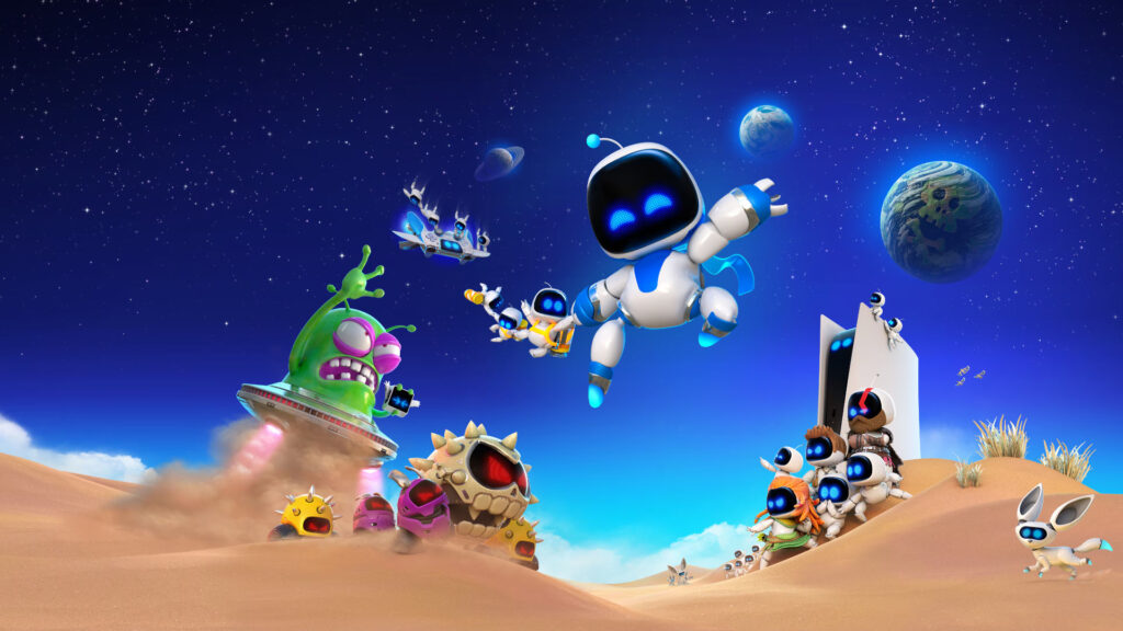 Official Astro Bot art. This is a great PS5 game to gift.