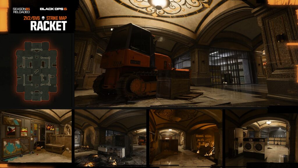 Racket map, coming with Black Ops 6 Season 1 Reloaded.
